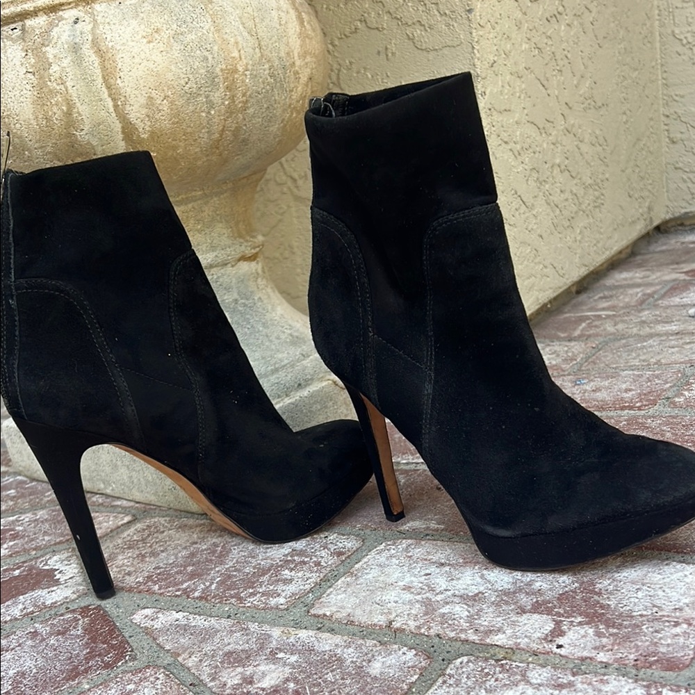 Platform Suede Ankle Boots